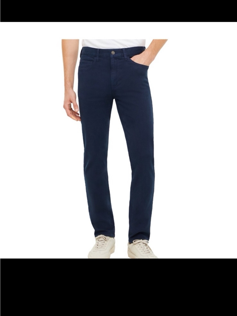 NWT banana republic flat front pants slim fit navy blue size 38X30